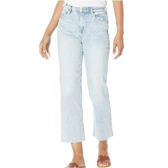 Blank NYC The Baxter Ribcage Straight Leg Raw Hem Jeans - Picture 1 of 12